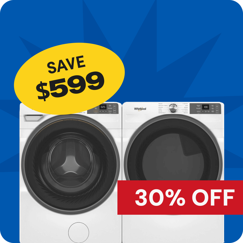 Whirlpool® Front Load Laundry Set, save $599m 39% off. 