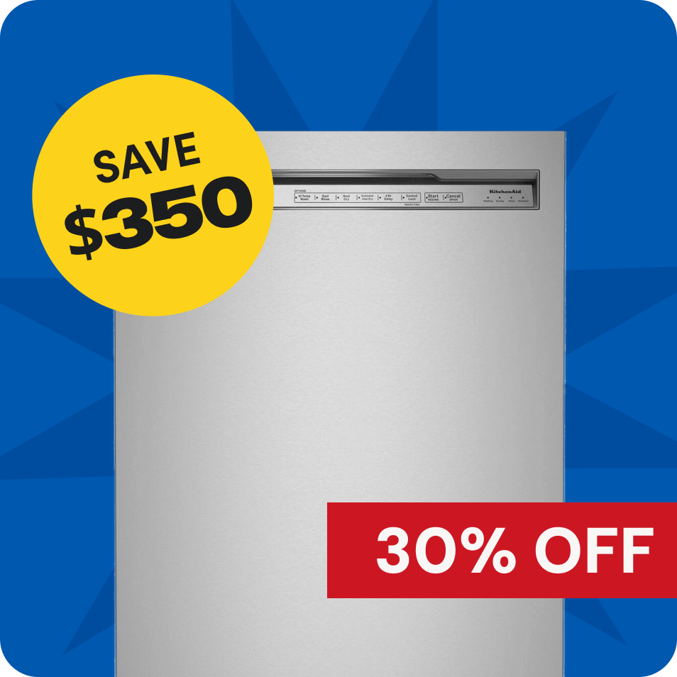 KitchenAid® 24" Stainless Steel with Printshield Built In Dishwasher, save $250, 30% off. 