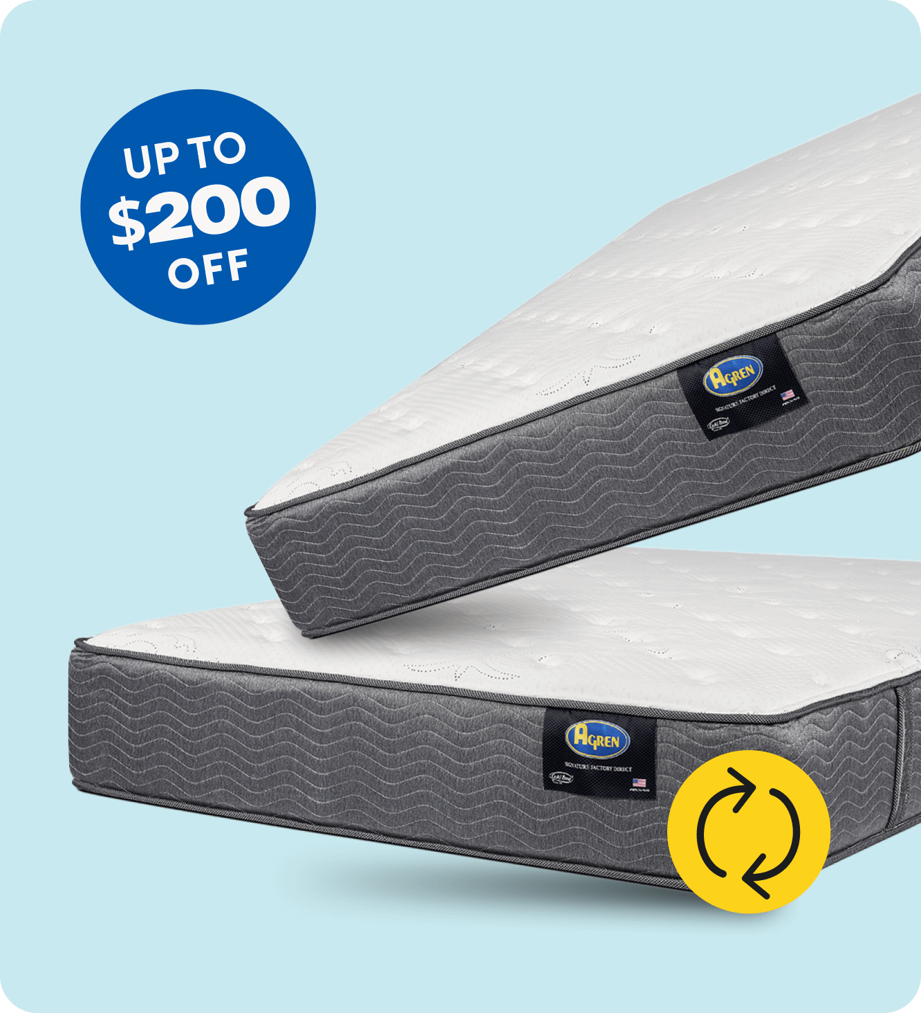Agren Factory Direct Camden Mattress up to $200