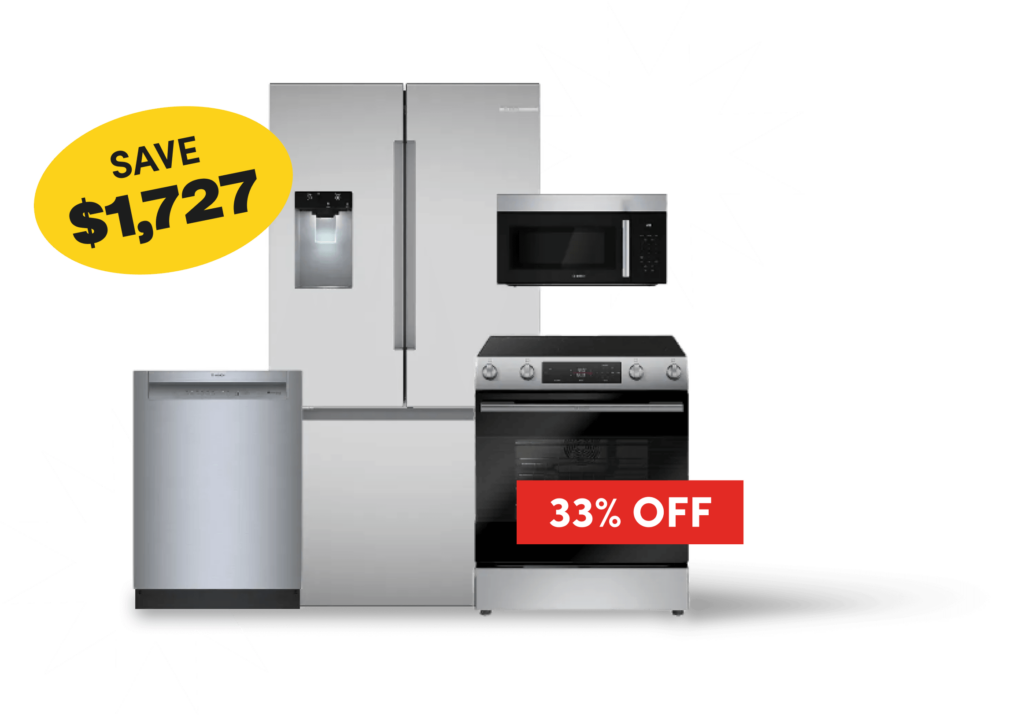 Save $1,727 on Bosch 100 Series Kitchen Package, save 33%. 