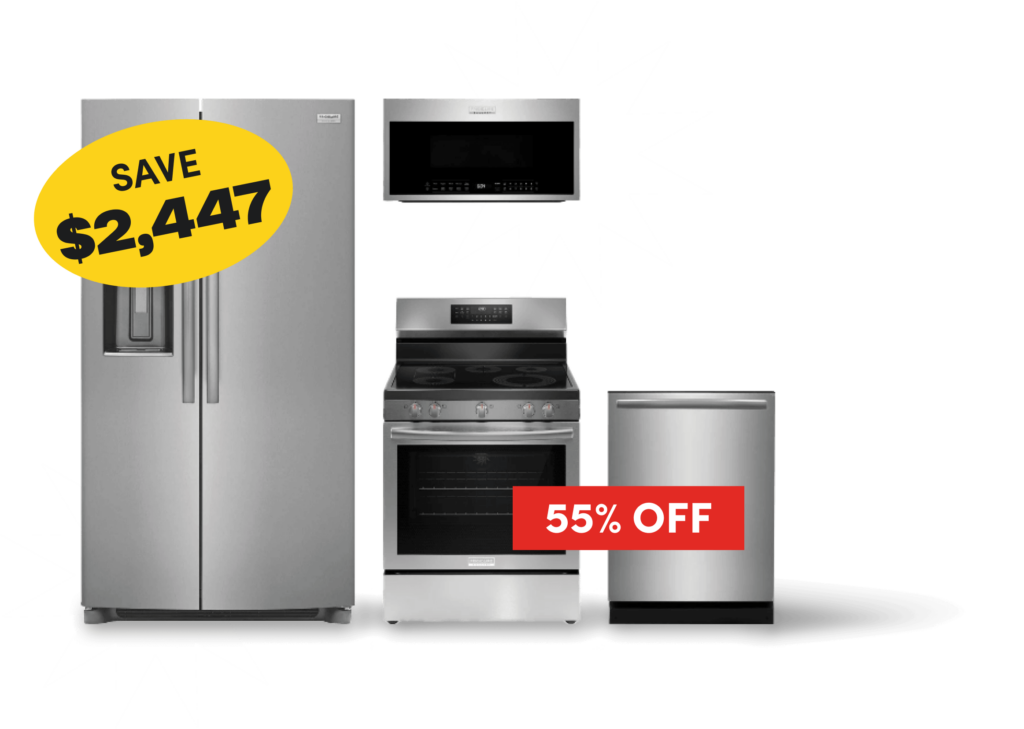 Save $2,447, Frigidaire Gallery Kitchen Package, 55% off. 