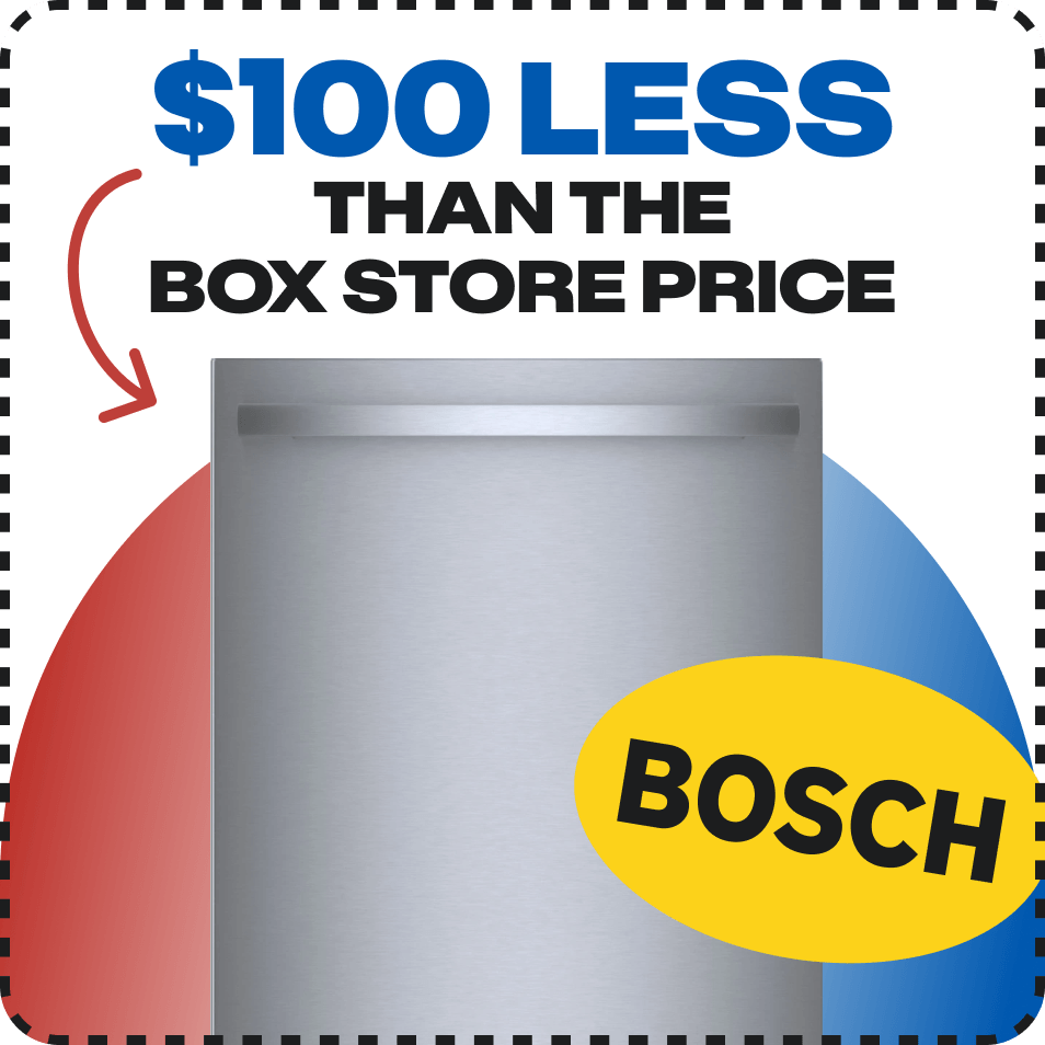 Bosch: $100 less than the box store price 
