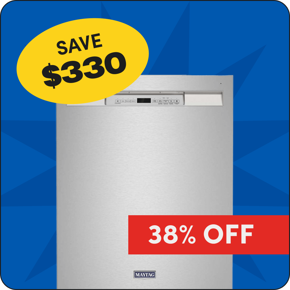 Save $330 on Maytag Stainless Dishwasher, 38% off. 