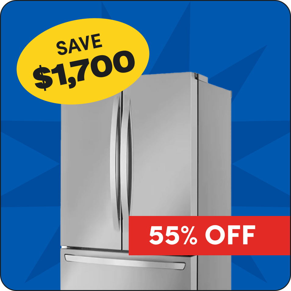 Save $1,700 on LG 32 Cu Ft French Door Fridge, 55% off. 